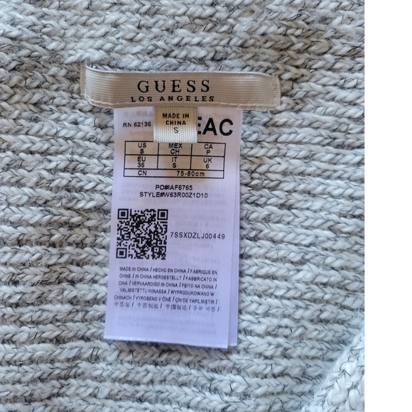 Women's Gray Open Front Cardigan Sweater - Picture 8 of 9